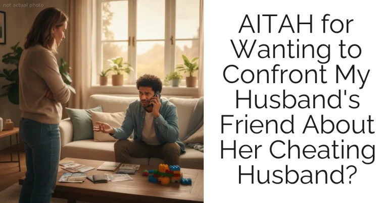 AITAH for Wanting to Confront My Husband's Friend About Her Cheating Husband?