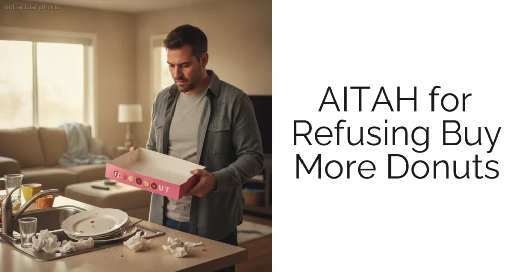AITAH for Refusing Buy More Donuts