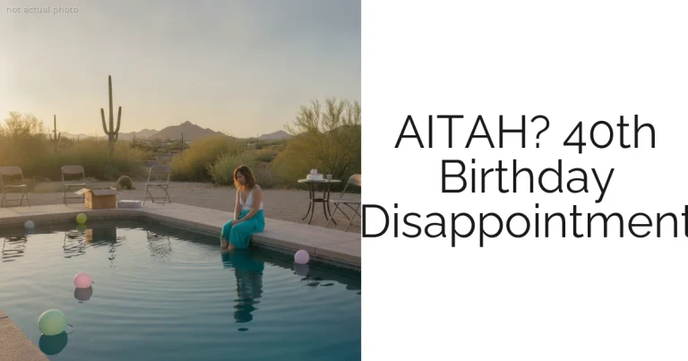 AITAH? 40th Birthday Disappointment