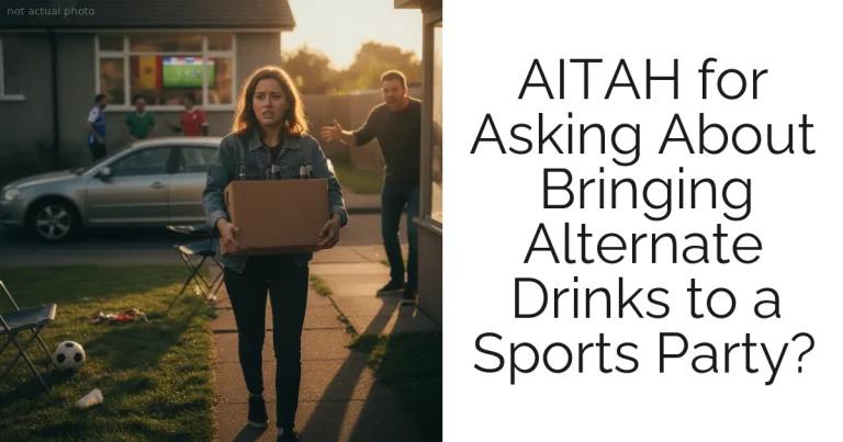 AITAH for Asking About Bringing Alternate Drinks to a Sports Party?