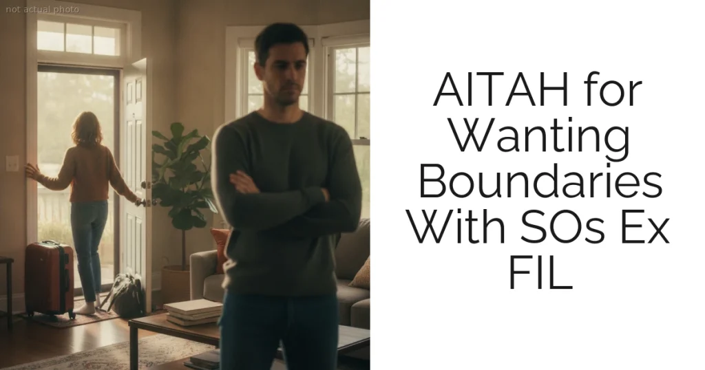 AITAH for Wanting Boundaries With SOs Ex FIL
