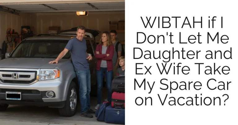 WIBTAH if I Don't Let Me Daughter and Ex Wife Take My Spare Car on Vacation?