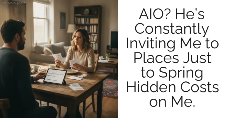 AIO? He’s Constantly Inviting Me to Places Just to Spring Hidden Costs on Me.