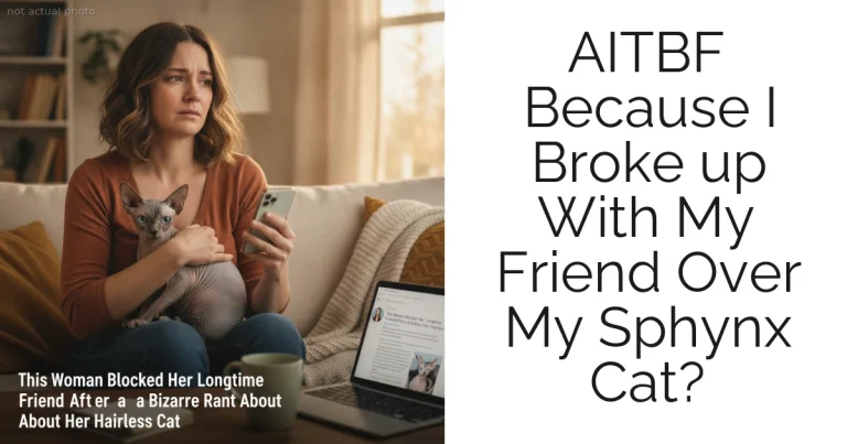 AITBF Because I Broke up With My Friend Over My Sphynx Cat?