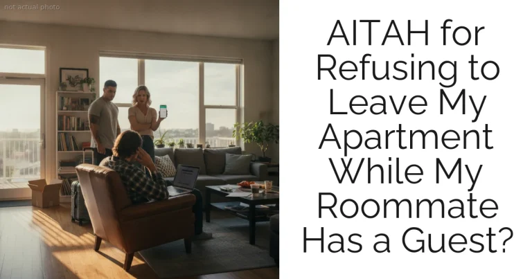 AITAH for Refusing to Leave My Apartment While My Roommate Has a Guest?