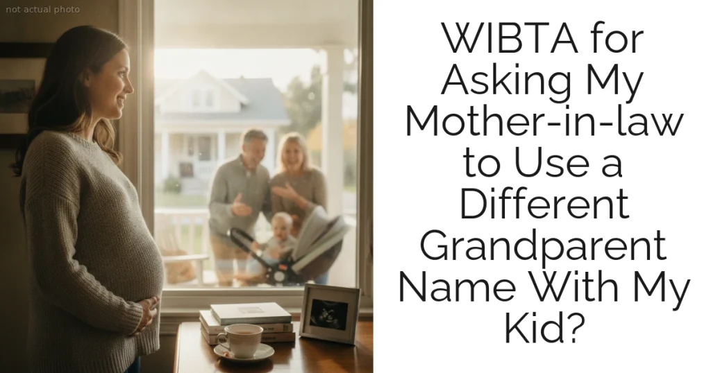WIBTA for Asking My Mother-in-law to Use a Different Grandparent Name With My Kid?