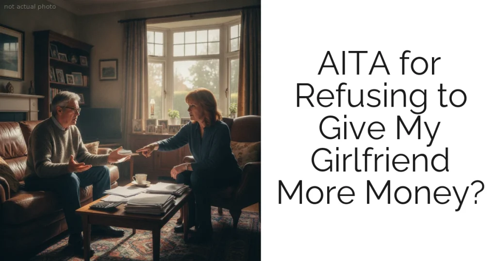 AITA for Refusing to Give My Girlfriend More Money?