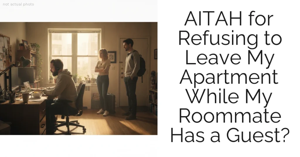 AITAH for Refusing to Leave My Apartment While My Roommate Has a Guest?