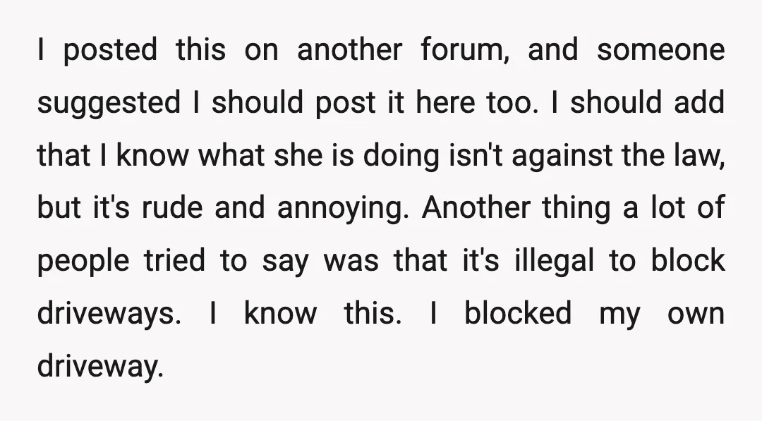 I posted this on another forum, and someone suggested I should post it here too. I should add that I know what she is doing isn't against the law, but...