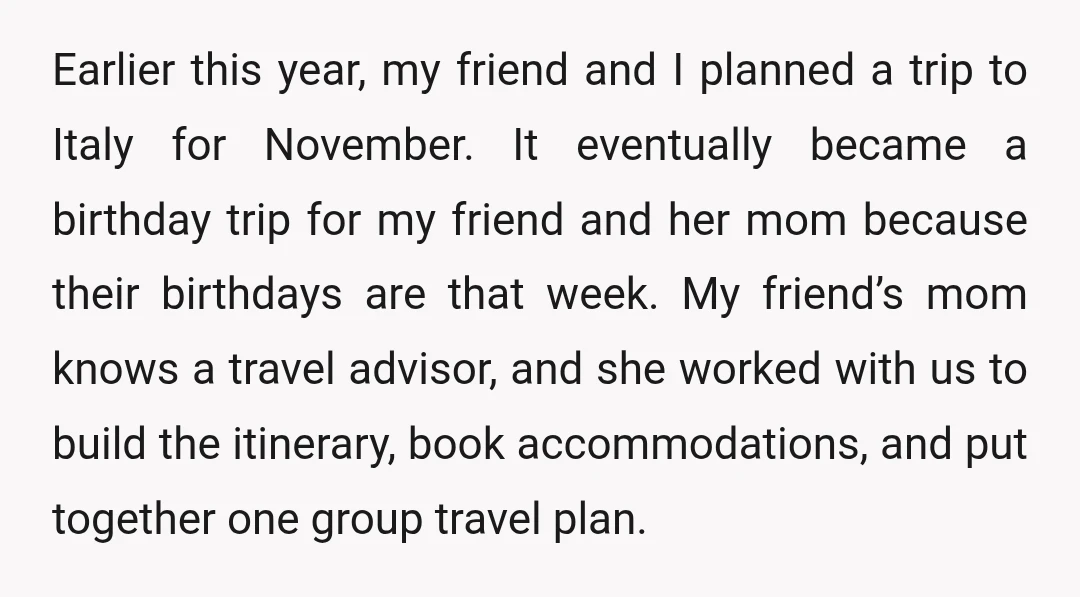 Earlier this year, my friend and I planned a trip to Italy for November. It eventually became a birthday trip for my friend and her mom because their birthdays are...