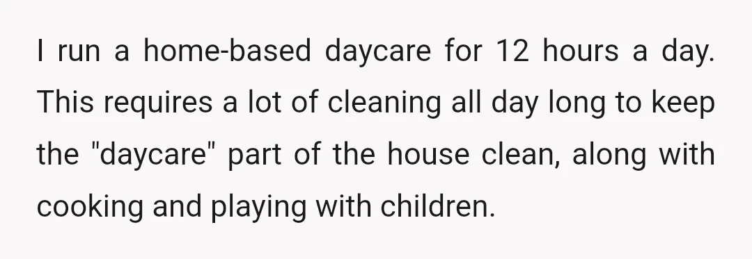 I run a home-based daycare for 12 hours a day. This requires a lot of cleaning all day long to keep the "daycare" part of the house clean, along with...