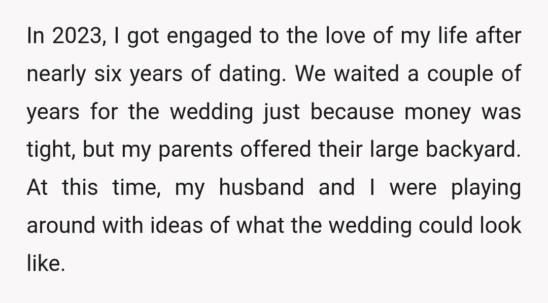 In 2023, I got engaged to the love of my life after nearly six years of dating. We waited a couple of years for the wedding just because money was...