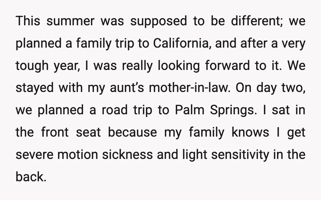 This summer was supposed to be different; we planned a family trip to California, and after a very tough year, I was really looking forward to it. We stayed with...