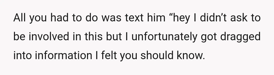 u/FoofTheBunny
If Emily wants to say something she should. I would keep out of it unless one of them ask.