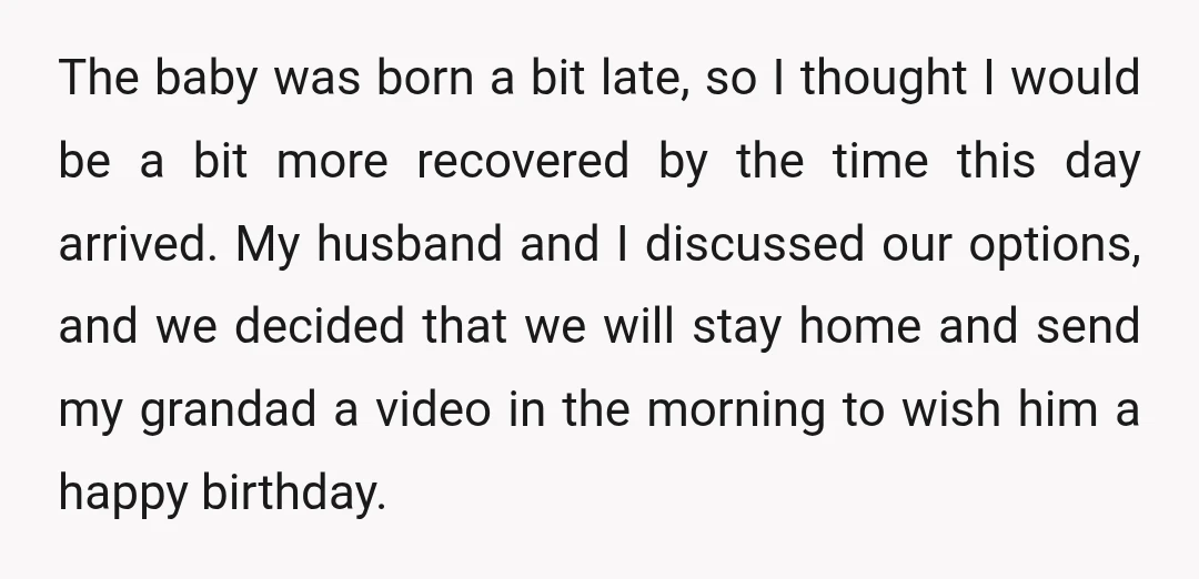The baby was born a bit late, so I thought I would be a bit more recovered by the time this day arrived. My husband and I discussed our options,...