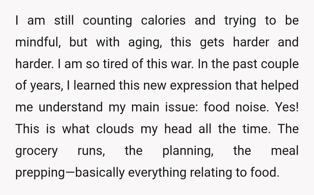 I am still counting calories and trying to be mindful, but with aging, this gets harder and harder. I am so tired of this war. In the past couple of...