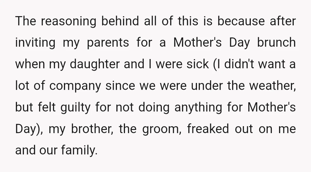 The reasoning behind all of this is because after inviting my parents for a Mother's Day brunch when my daughter and I were sick (I didn't want a lot of...