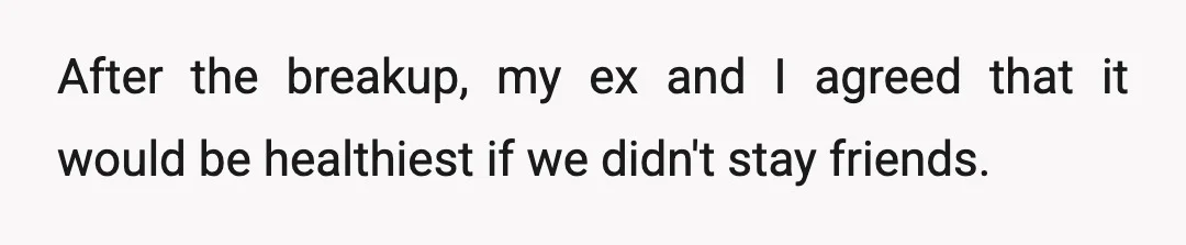 After the breakup, my ex and I agreed that it would be healthiest if we didn't stay friends.