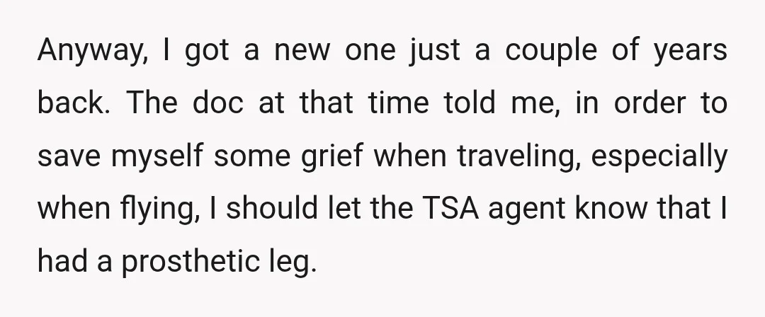Anyway, I got a new one just a couple of years back. The doc at that time told me, in order to save myself some grief when traveling, especially when...