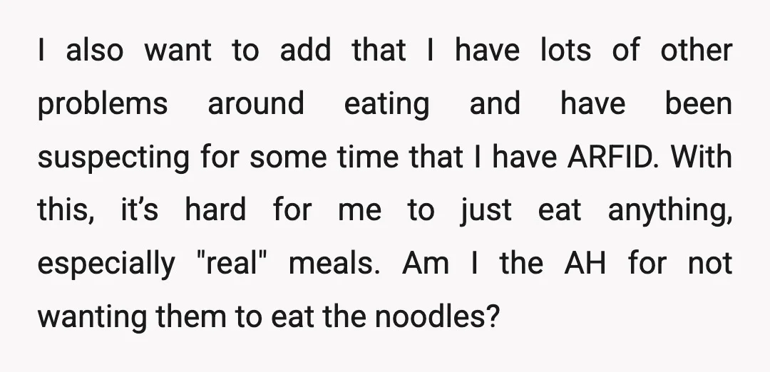 I also want to add that I have lots of other problems around eating and have been suspecting for some time that I have ARFID. With this, it’s hard for...