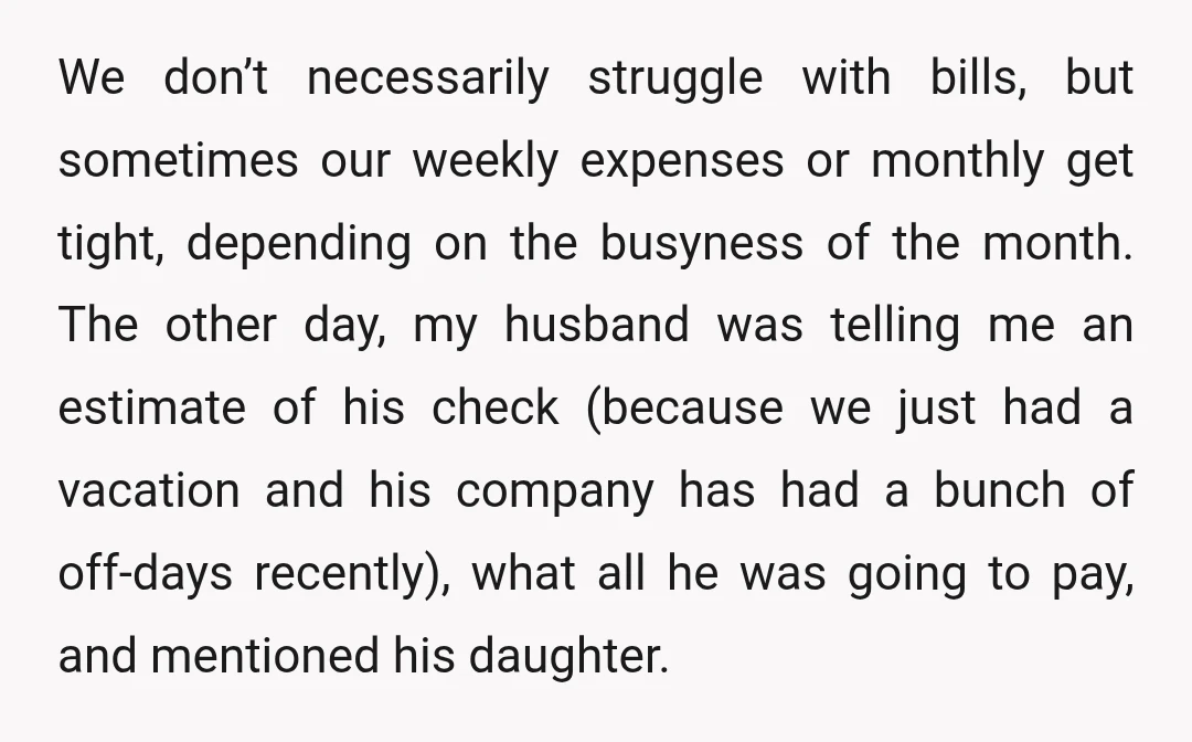 We don’t necessarily struggle with bills, but sometimes our weekly expenses or monthly get tight, depending on the busyness of the month. The other day, my husband was telling me...