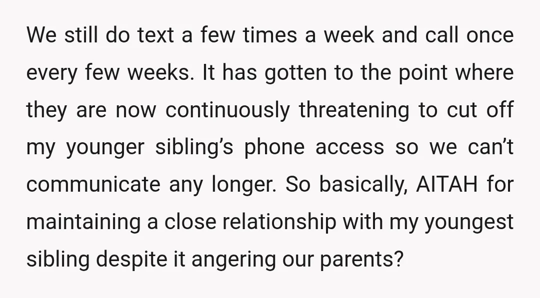We still do text a few times a week and call once every few weeks. It has gotten to the point where they are now continuously threatening to cut off...