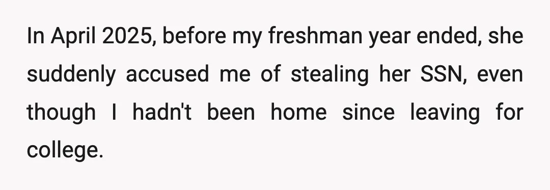 I wasn't allowed home for Christmas, and it wasn't the first time. I hadn't had Christmas with my family for the previous four years.