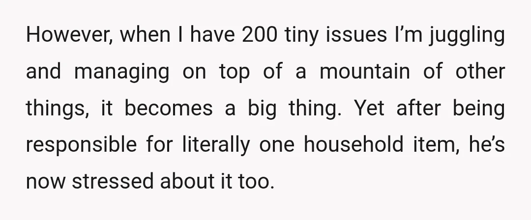 However, when I have 200 tiny issues I’m juggling and managing on top of a mountain of other things, it becomes a big thing. Yet after being responsible for literally...