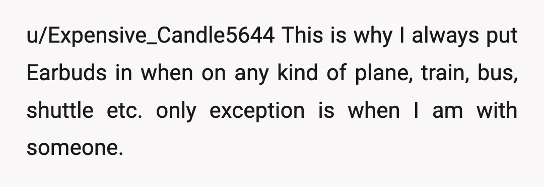 u/eli_works NTA next time just loudly say "I just don't want to sit next to the kind of creep who chooses to sit next to a stranger on a mostly...