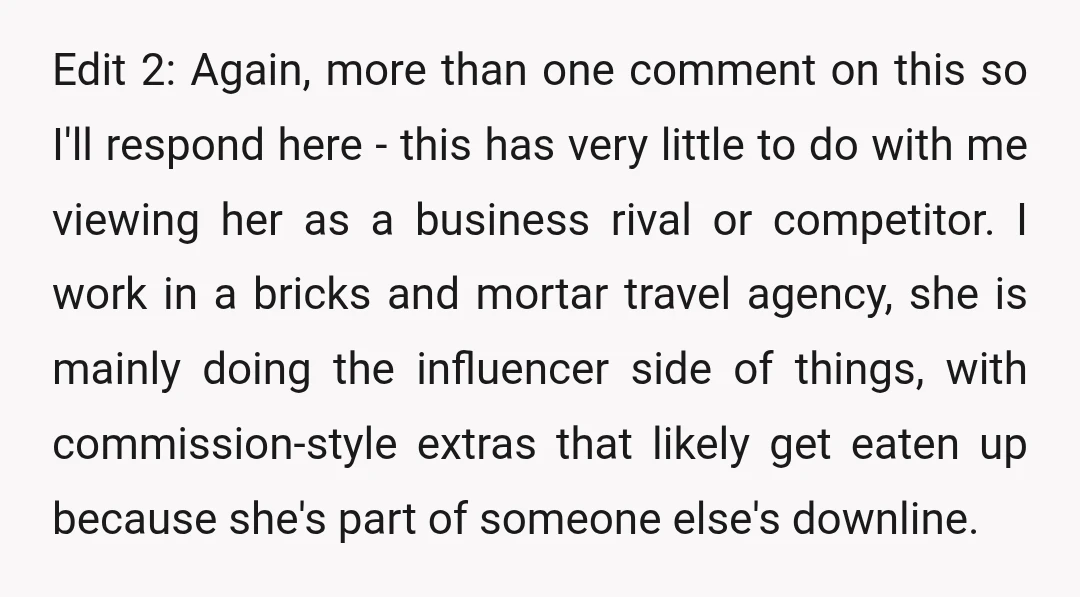 I'm not going to set up a competing page, or start posting my own routes, because I work a full-time job in this industry and don't want it to be...