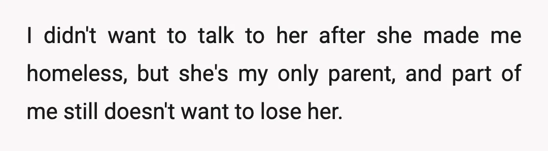 While I was away, she started calling me like nothing had happened.