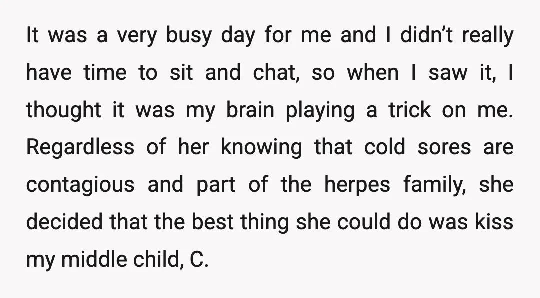 It was a very busy day for me and I didn’t really have time to sit and chat, so when I saw it, I thought it was my brain playing...