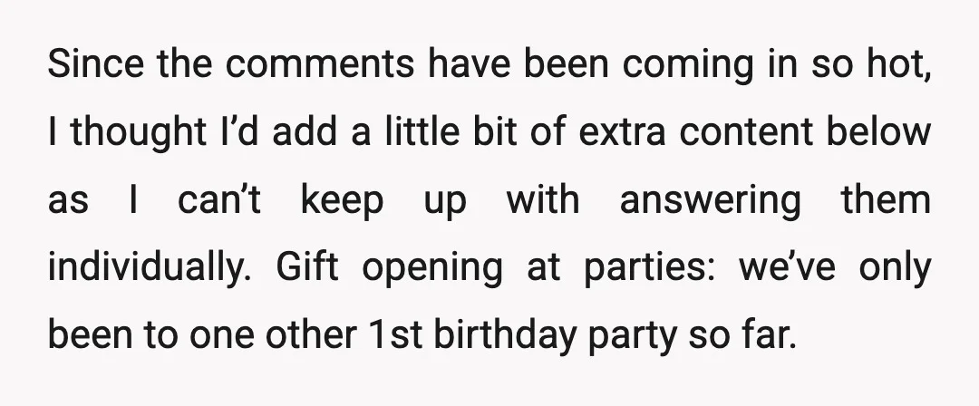 Since the comments have been coming in so hot, I thought I’d add a little bit of extra content below as I can’t keep up with answering them individually. Gift...