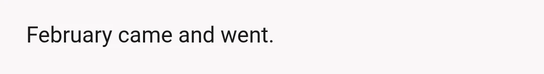 Fair enough.