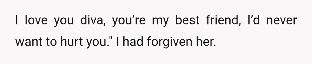 She then messaged me saying, "Hi, I just want to say I’m really sorry. :( I didn’t think before I was speaking.