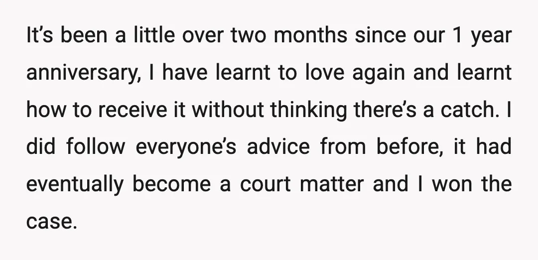 It’s been a little over two months since our 1 year anniversary, I have learnt to love again and learnt how to receive it without thinking there’s a catch. I...