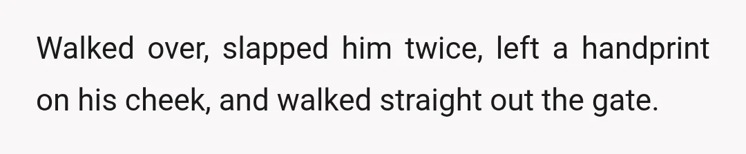 I saw him in the park today, and my hand made the decision before my brain did, honestly.