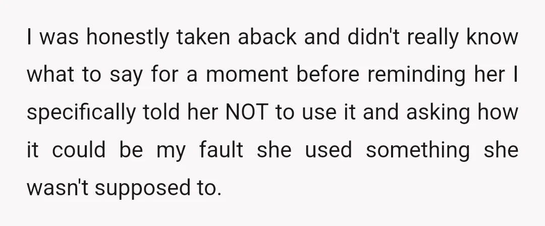 But this ended up setting her off more.