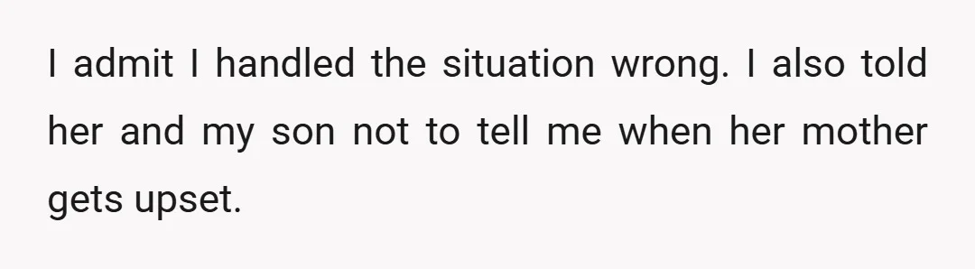 I told her I will be there moving forward and will be her champion if she asks me to.