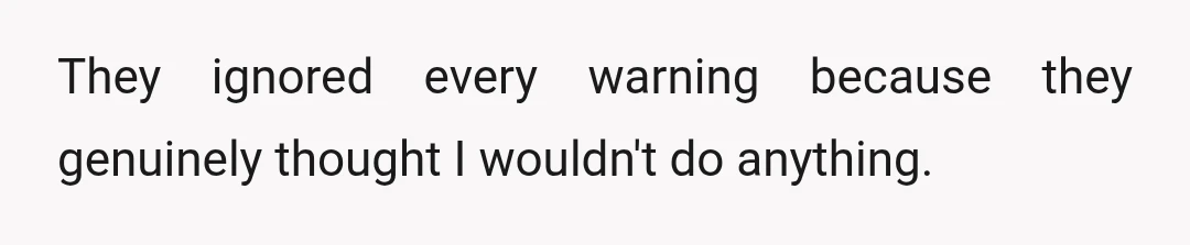 They knew it.
