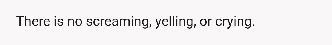 I am concerned that people are picturing a grown woman hurling herself to the ground and crying.