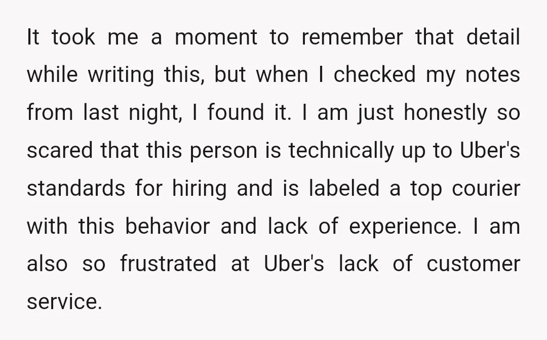 It took me a moment to remember that detail while writing this, but when I checked my notes from last night, I found it. I am just honestly so scared...
