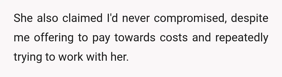 At that point, I felt it wasn't fair for her to stay Maid of Honour when the other bridesmaids had done so much more.