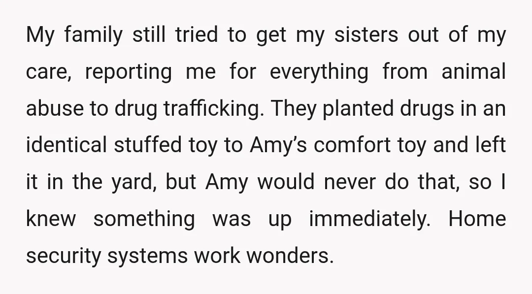 I’ve actually become pretty chummy with the local police officers who have to inspect their claims, but they know I’d never do anything to endanger my custody over the girls;...