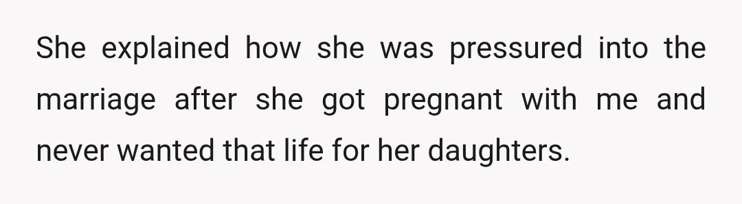 I flat-out told her no (something several members of my family disagreed with), as she could have done literally anything to support Amy emotionally with what was happening—done anything to...