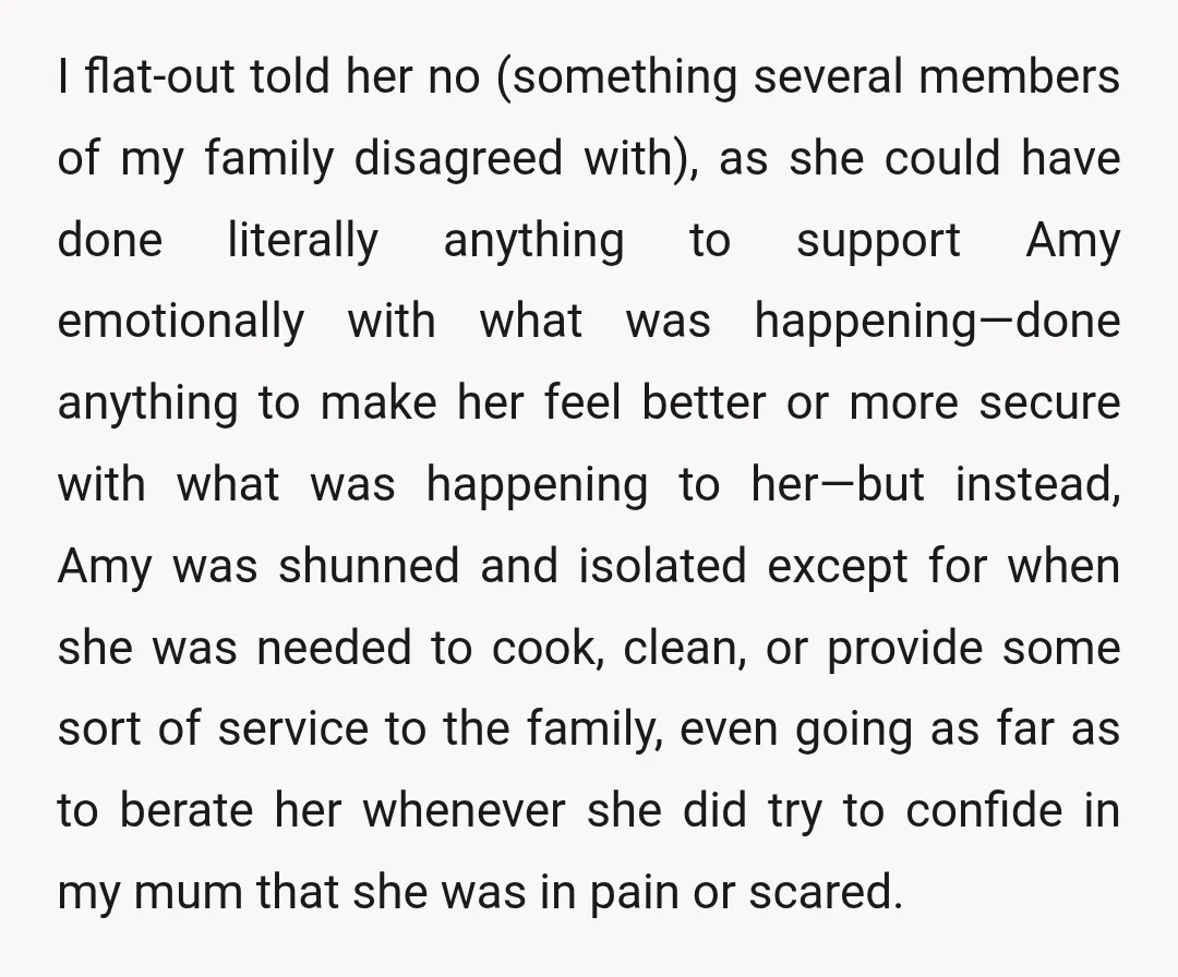 Amy was well past her breaking point when I took her and had even planned on ending her life less than a week after my visit.