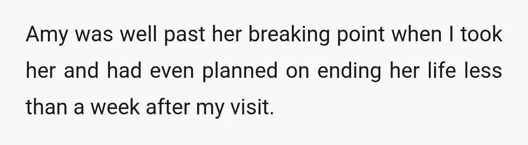 My mother argued that she had the same right as the other members of my family who had left and had contact with my sisters, but I told her it...