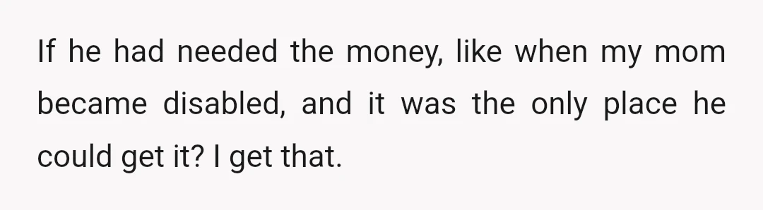 It's his reasoning, and he isn't even remorseful of the financial position he put everyone in by being dishonest.