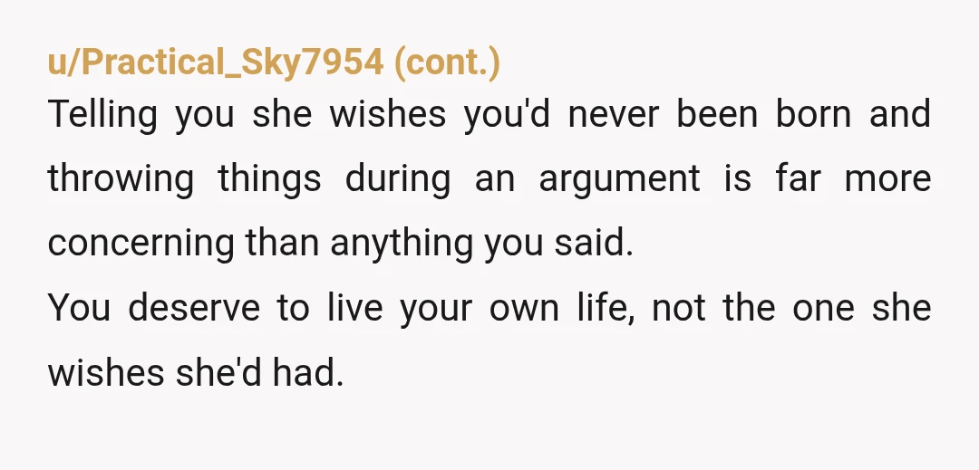 u/nerd_is_a_verb
Your mom is a child.
Just move out as soon as possible.
She’s never going to come around because she doesn’t want to change.