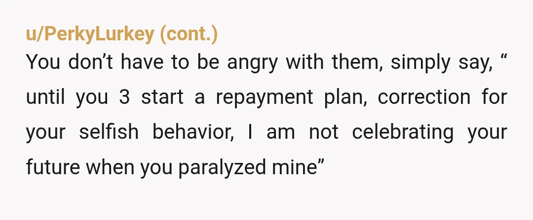 u/FairyFartDaydreams
NTJ you honestly should honestly go no contact with all of them